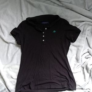 Womens Black Aeropostale polo